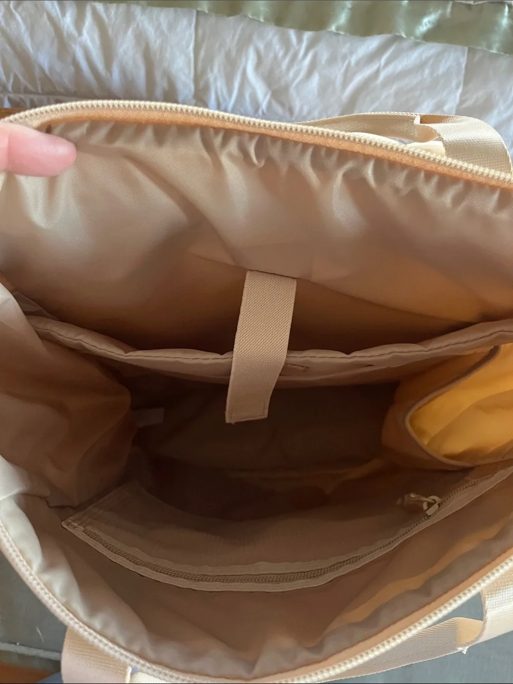 all in motion Cream Tote-Style Backpack